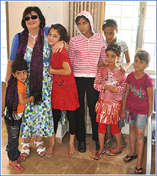 girls with a Friend of Lazarus Home